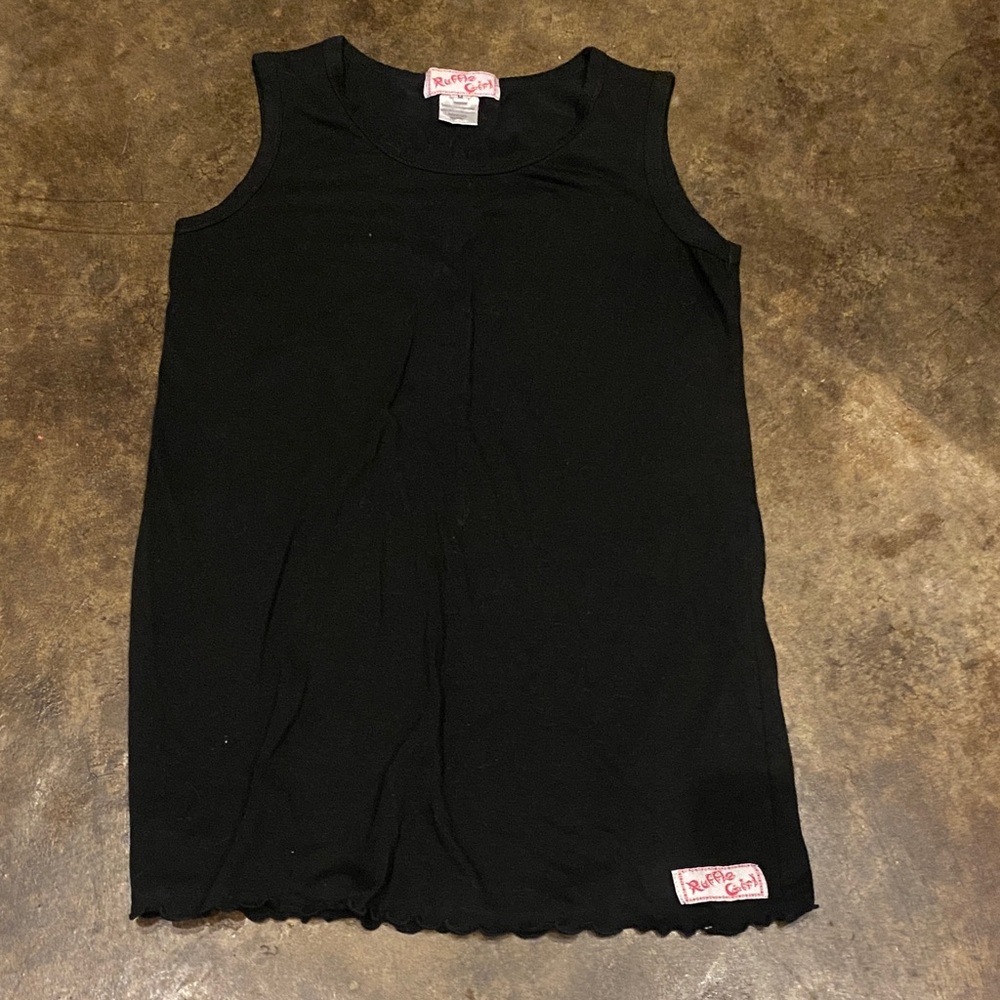 RuffleButts Women's Black Sleeveless Top